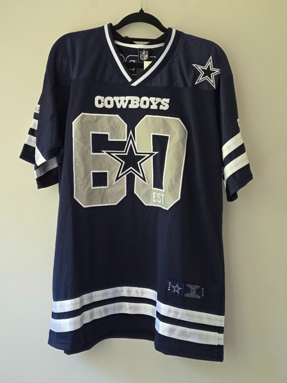 NFL Team Apparel Dallas Cowboys #60 Adult Jersey Football | Large | NEW